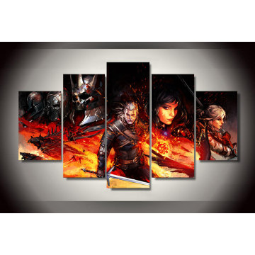 HD Printed Witcher 3 Comics Painting on Canvas Room Decoration Print Poster Picture Canvas Mc-122